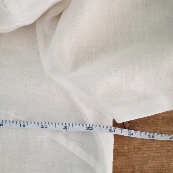 Saint Tropez West XLarge Beaded Long Sleeve Linen Cotton Shirt - Picture 8 of 11